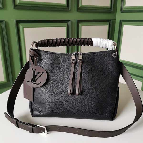 大品牌女包仿lv鏤花穿孔小牛皮Beaubourg Hobo中號(hào)手袋M56073 M56084