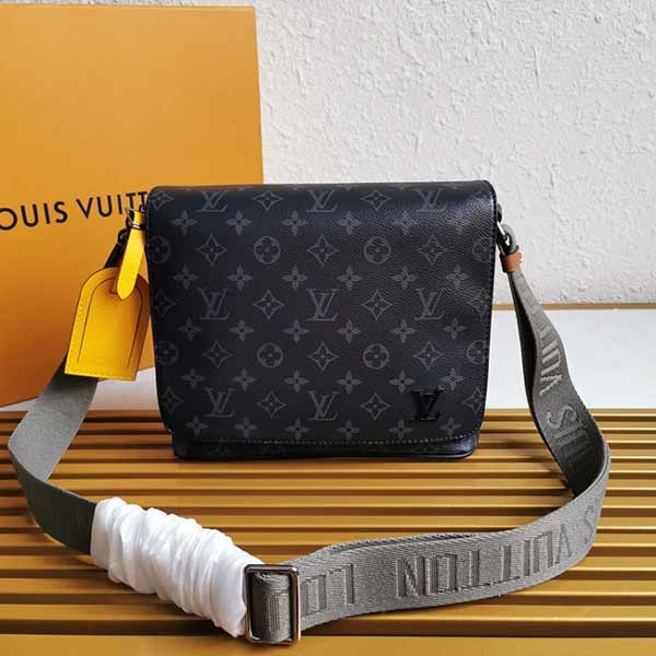 M45627黑花District 小號郵差包 