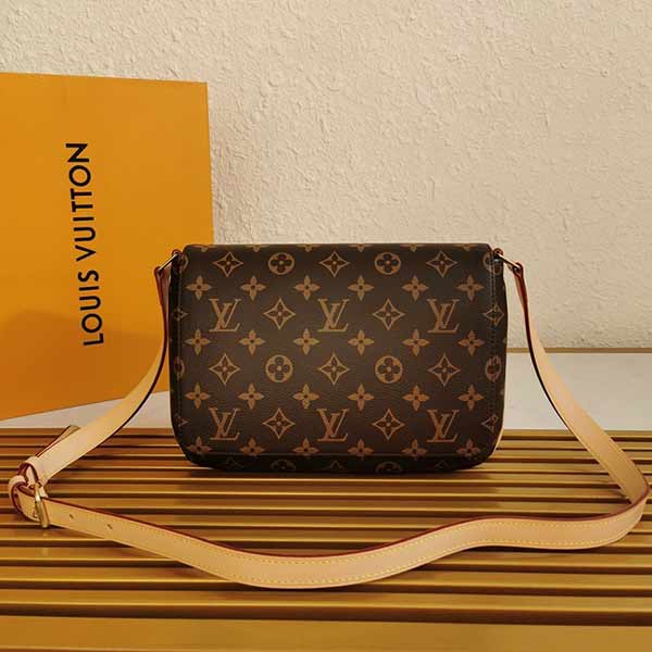 LV老花單肩王菲包，經(jīng)典古著氣