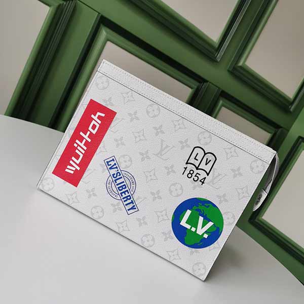 lv香港官網白花絲印POCHETTE VOYAGE中號手袋M61692