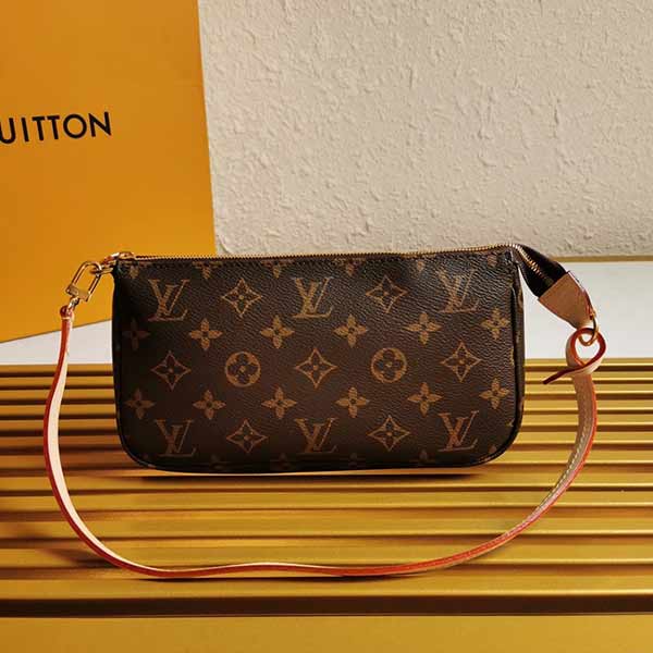 LV麻將包M40712老花 /啡格 永遠