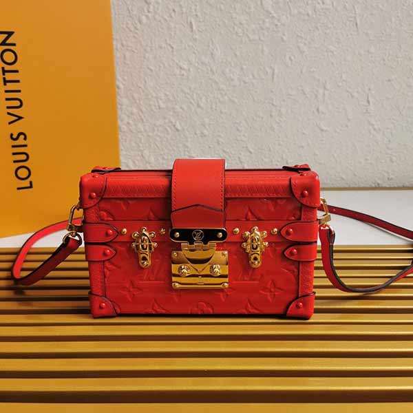 LV M40273/M94219紅漆皮純鋼BOX盒子 金屬質感十足