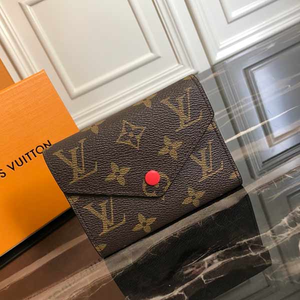 媲美LV真品 豆豆包VICTORINE錢夾M41938大紅豆