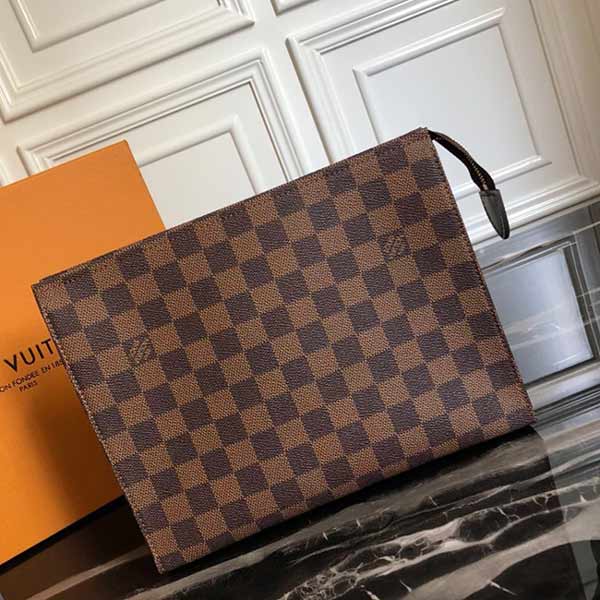 LV DaMeier Ebene 經典老花復刻手包M47542啡