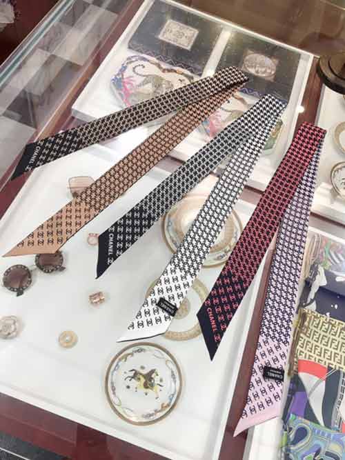 CHANE束發帶/飄帶款！可當小圍巾，綁頭發，綁手袋