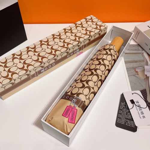 COACH（蔻馳）  唯美的田園花卉全自動折疊晴雨傘