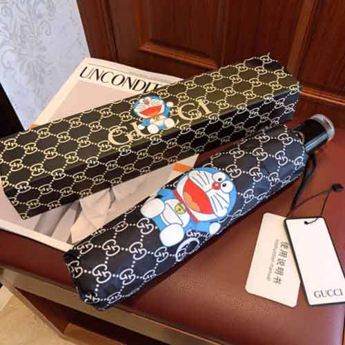GUCCI古奇哆啦A夢聯(lián)名合作款晴天傘， 超萌的藍胖子，這個夏季守選！