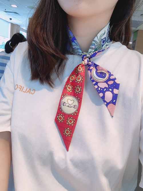 愛馬仕新款Twilly真絲絲帶，超精細印花，多用途搭配！