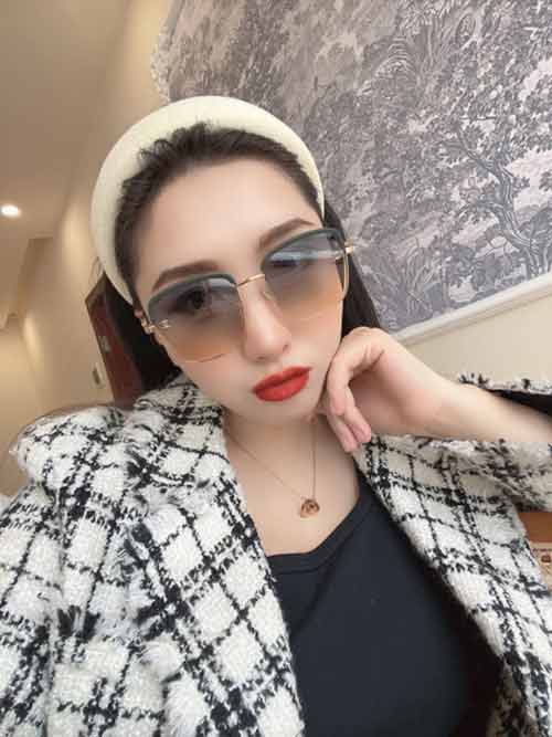 女士太陽鏡什么牌子好香奈大雙C耳飾鏈條小香鏈條眼鏡