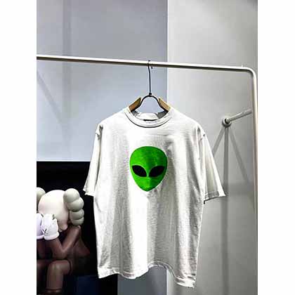 巴黎世家時尚大品牌男裝，春夏外星人印花T恤！