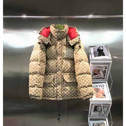 新款TheNorthFacexGucci帆布轟炸機夾克