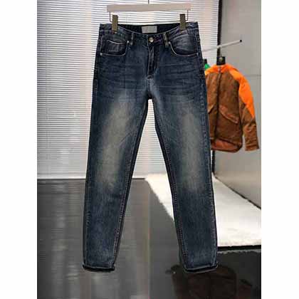 迪奧牛仔褲男秋寬松直筒休閑冬季長褲子男士春秋款