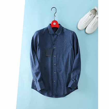 路易威登男士商務休閑磨毛長袖襯衫