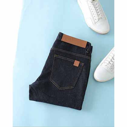 羅意威男士赤耳丹寧修身時(shí)尚深藍(lán)