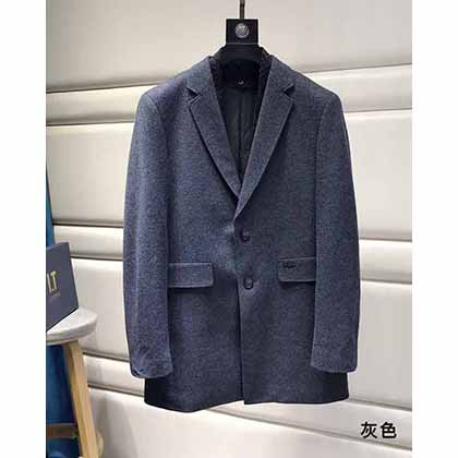 Armani阿瑪尼秋冬中長款西裝領(lǐng)羊