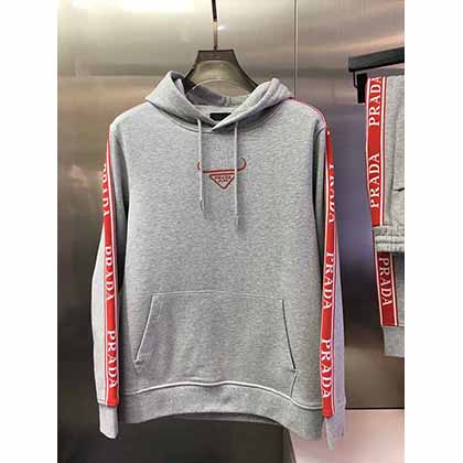 PRAD連帽衛衣男加絨加厚潮流2022
