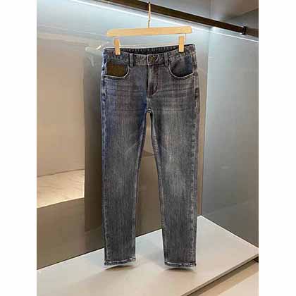 冬季“驢牌”男士復合加絨羊毛針織時尚修身牛仔褲！