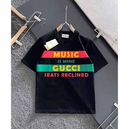 GUC2022秋冬100特別系列情侶款棉質圓領短袖T恤