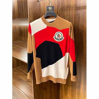 2022秋冬新款M家毛巾繡針織圓領(lǐng)