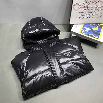 P家秋冬新款原單男士翻領羽絨服夾克外套