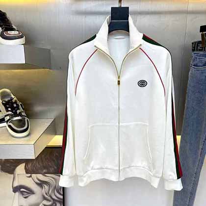 高等復(fù)刻系列！寺庫(kù)名品網(wǎng)Gucci古奇針織拉鏈衛(wèi)衣
