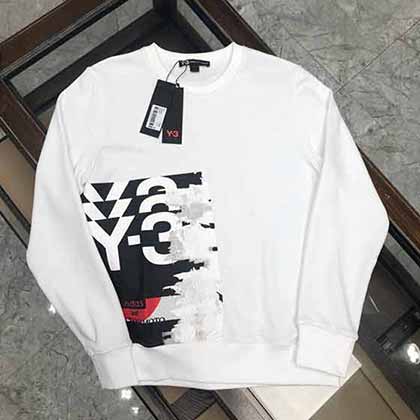 Y3專柜新款大標(biāo)膠印圓領(lǐng)衛(wèi)衣，Yamamt擅長的前衛(wèi)和時尚！