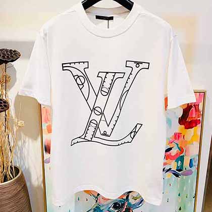 全新2022新款版型lv印花t恤，限量聯名大印花短袖T恤！