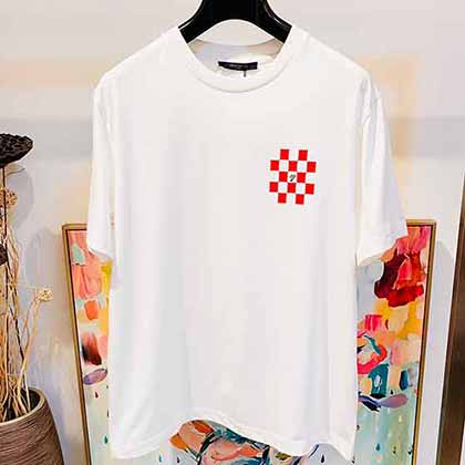 路易家2022早春Lv超級聯名Ni rainr老虎印花半袖T恤