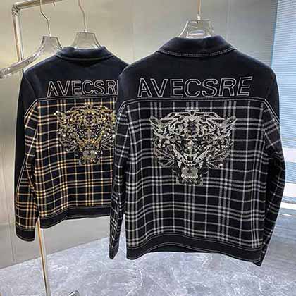 男裝品牌官網(wǎng)范思哲秋冬新推存新款針織夾克外套