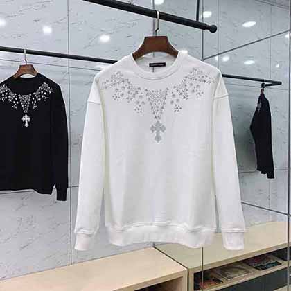 歐洲站大品牌男士高等衛衣 Chrm Harts 克羅心男印花圓領個性潮流歐貨