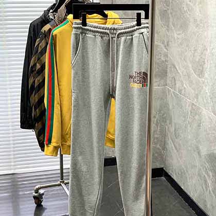 GUCCI 古奇 Th Nrth Fac北面 聯名款時尚休閑褲