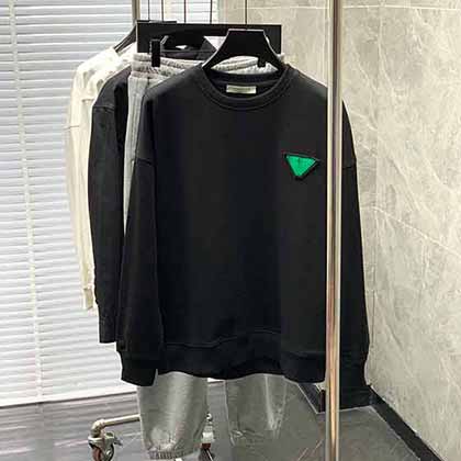 秋季葆蝶家男士長袖t恤純色圓領(lǐng)新款大品牌高等時(shí)尚衛(wèi)衣潮t