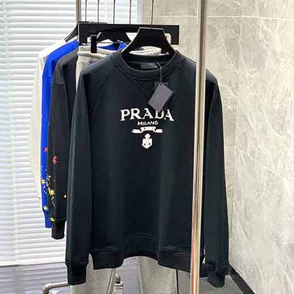 PRAA普拉達專柜同步原單狠貨時尚休閑圓領衛衣