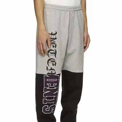 男士運動褲品牌Vtmnts維特蒙拼接徽標運動褲