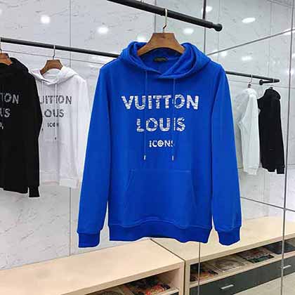 LuisVuittn大品牌連帽衛衣男女潮牌情侶寬松潮流上衣外套