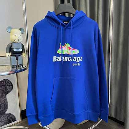 BALENCiAG男士秋裝衛衣連帽t恤休閑外套寬松衫大品牌上衣體恤