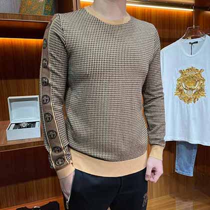 Gucci古奇中國(guó)官網(wǎng)早秋新款進(jìn)口羊毛長(zhǎng)袖羊毛衫