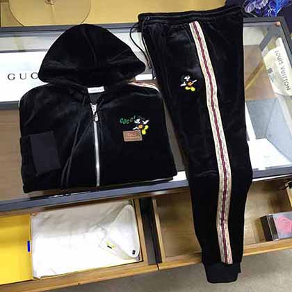 GUCCI原單男士秋季運(yùn)動(dòng)套裝 早秋新款開衫套裝