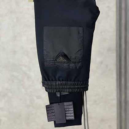 PRAdA 新品男士運動衛褲，撞色口袋三角標運動休閑衛褲