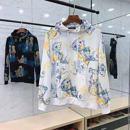 LuisVuittn 路易威登早秋新品時尚連帽打底衛衣