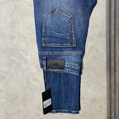 早秋新品FENDI直筒牛仔褲男士，原單