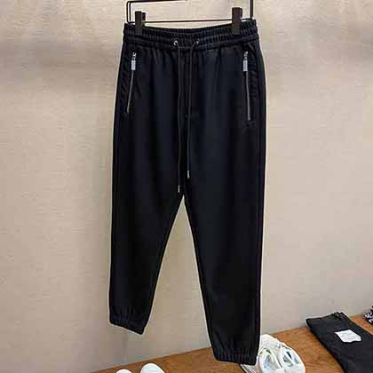 Brluti刺繡字母l1895休閑衛褲。