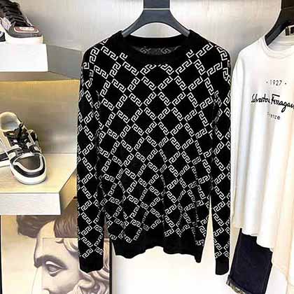 范思哲21s秋冬款針織衫、進口定制100%天鵝絨打造！