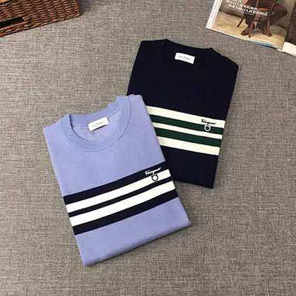 Frraam 菲拉格慕原單男士商務休閑純羊毛衫