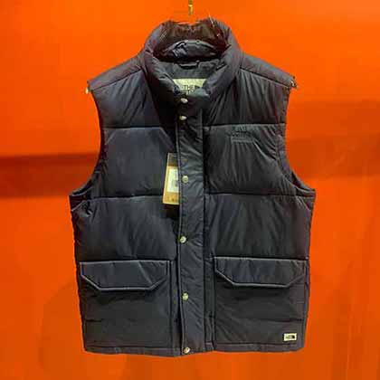 潮牌羽絨馬甲男 TH NRTH FAC /北面冬季馬夾無袖羽絨服保暖背心