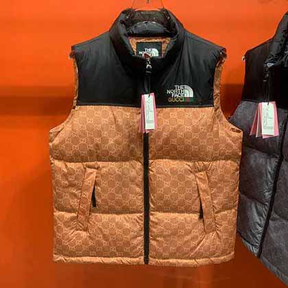 北面古奇國際大品牌羽絨服聯名款立領羽絨馬甲