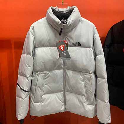 國際大品牌北面男士立領白鴨絨保暖亮面羽絨服外套