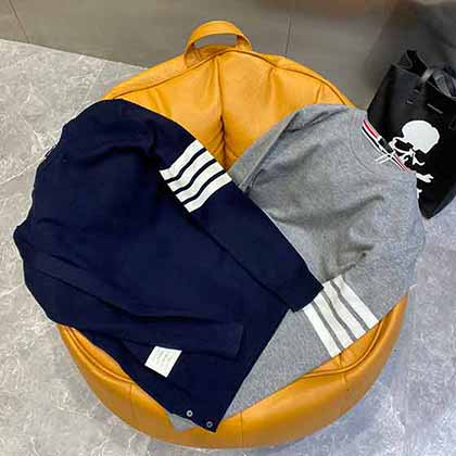 大品牌新款TB男士純棉長袖T恤休閑衛衣打底衫秋裝潮T