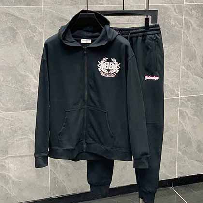 Balnciaa男士春秋運動套裝，巴黎世家休閑套裝