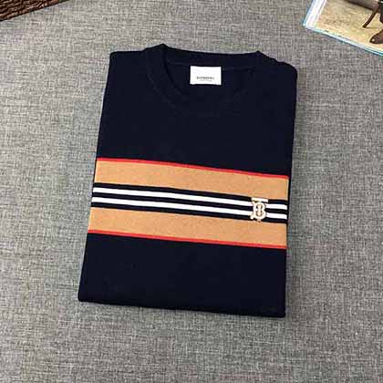 高等臻品男士羊毛衫品牌巴寶莉B家圓領羊毛衫